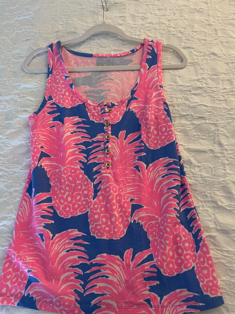 Lilly Pulitzer Pineapple Print Tank Top – Size Small